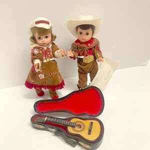 1996 Madame Alexander 8" Grand Ole Opry Duet Doll Set with Original Guitar